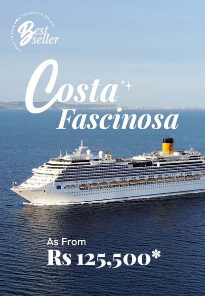 10 Nights on board Costa Fascinosa on Full Board Basis with stay in Nice